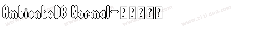 AmbienteDB Normal字体转换